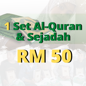 1 Set Al-Quran & Sejadah: RM50