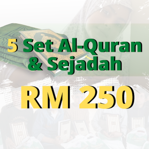 5 Set Al-Quran & Sejadah: RM250