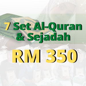 7 Set Al-Quran & Sejadah: RM350