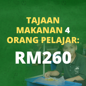 "Tajaan Makanan 4 Orang Pelajar : RM260"
