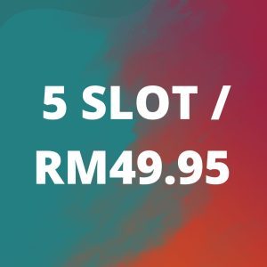 5 Slot Infak Vaganza : RM49.95