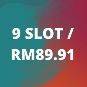 9 Slot Infak Vaganza : RM89.91