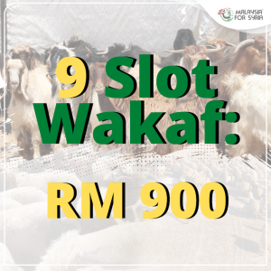 RM 900 / 9 Slot Wakaf